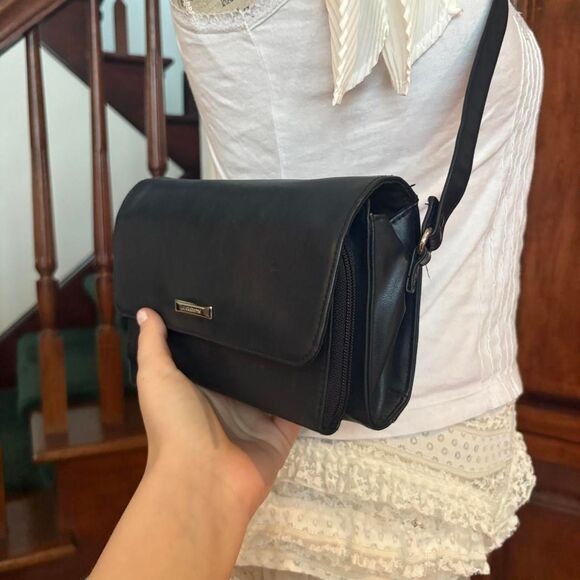 Liz Claiborne Vintage Navy Blue Y2k 90s Phone Holder Bag Crossbody Purse - Picture 5 of 7